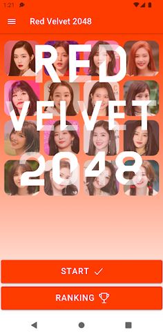 Red Velvet 2048 Game - Screenshot 2
