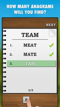 Anagrams Game - Screenshot 1