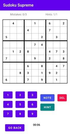 Sudoku Supreme 9x9 - Screenshot 1