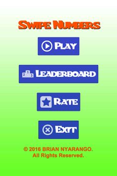 Swipe Numbers - Screenshot 1