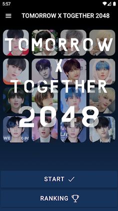 TOMORROW X TOGETHER 2048 Game - Screenshot 1