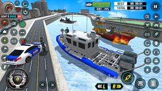 Police Boat Chase Game Boat 3D - Screenshot 2