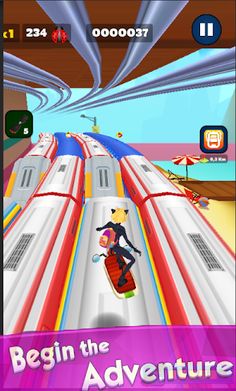 Super Rena Rouge Hero Surfs - Screenshot 3