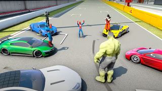 Superhero Tricky Car Stunts - Screenshot 1