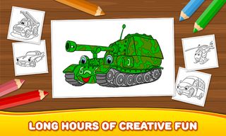 Boys Coloring Book: Cars - Screenshot 3