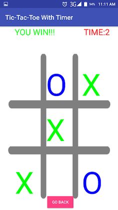 Tic Tac Toe With Timer - Screenshot 3