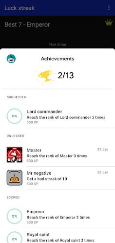 Luck streak - Screenshot 3