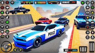 Police GT Car Stunts: Car Race - Screenshot 3