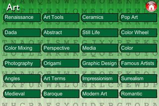 Word Search Art, Books, Music - Screenshot 3