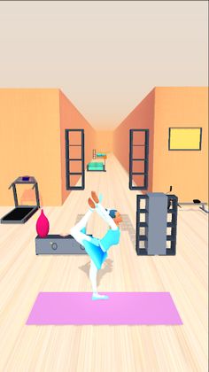 Flex Run 3D: Flexy Yoga - Screenshot 1