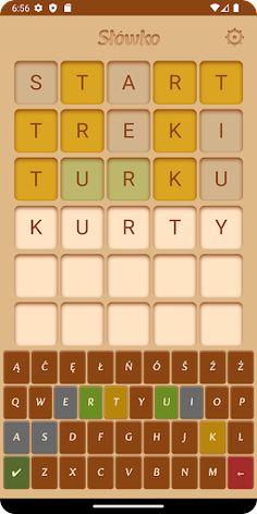 Słówko - Polska gra słowna - Screenshot 1