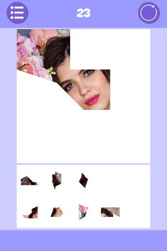 Beautiful Faces Tangram Puzzle - Screenshot 4