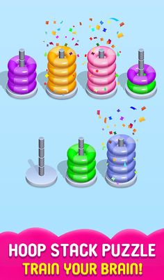 Hoop Sort - Color Hoop Stack - Screenshot 2