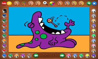 Coloring Book 9: Little Monste - Screenshot 2