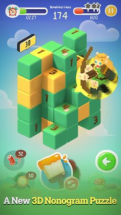 SnowCube : 3D Nonogram - Screenshot 1