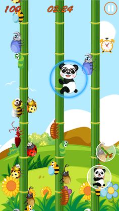Panda Attack: Slide & Throw - Screenshot 2