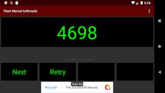 Flash mental arithmetic - Screenshot 4