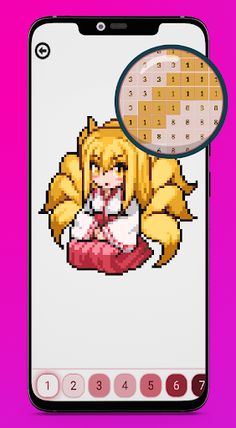 Color By Number Monster Girls - Screenshot 2