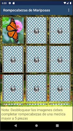 Rompecabezas de Mariposas - Screenshot 2
