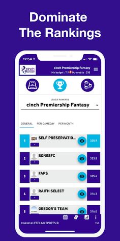 cinch Premiership Fantasy - Screenshot 2