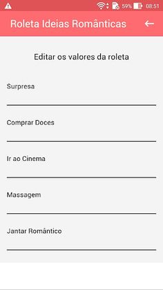 Roleta Ideias Românticas - Screenshot 3