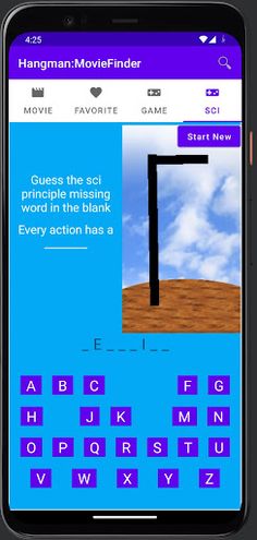 Hangman:MovieFinder - Screenshot 4