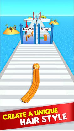 Perfect Long Hair Walk Race 3D - Screenshot 3