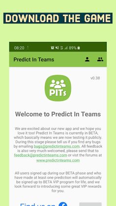 PITs - Predict In Teams - Screenshot 2