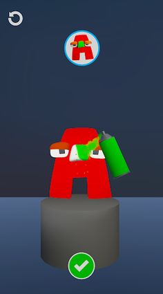 Alphabet Coloring Lore 3D - Screenshot 1