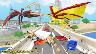 Flying Dragon Robot Car Game - Screenshot 1