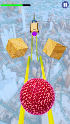 Sky Going Rolling Ball 3D Game - Screenshot 1