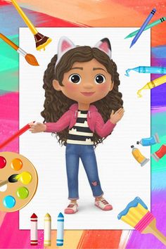 Gaby's Dollhouse Coloring Book - Screenshot 2