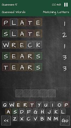 Chalk Jotto - Screenshot 1