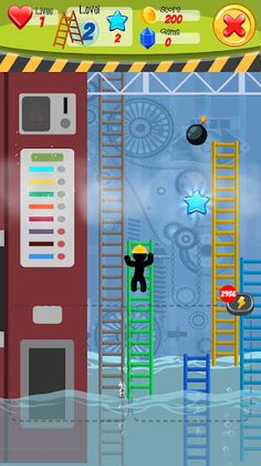 Stickman hook stairs game - Screenshot 2