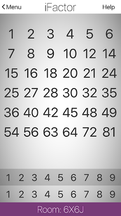 iFactor - Multiplication Game - Screenshot 3