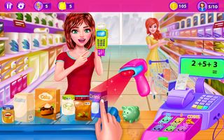 Girl Cashier -Grocery Shopping - Screenshot 1