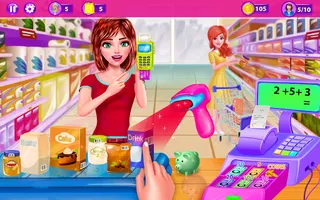 Girl Cashier -Grocery Shopping - Screenshot 1