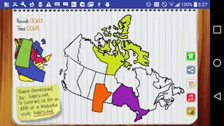 Canada Map Puzzle Game Free - Screenshot 2