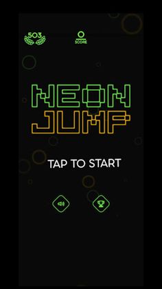 Neon Bouncing Ball - Neon Jump - Screenshot 1