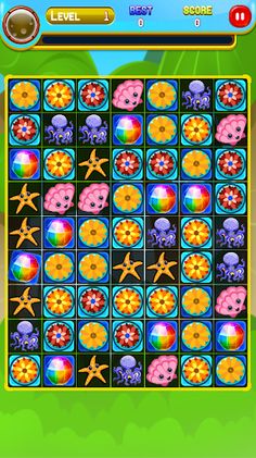 Fish FLower Swipe Puzzles - Screenshot 1