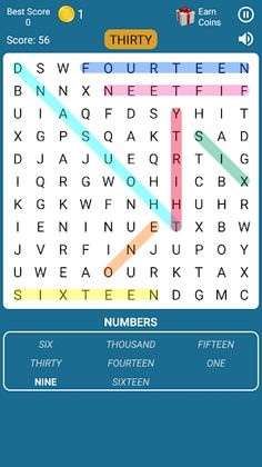Word Search Game in English - Screenshot 2