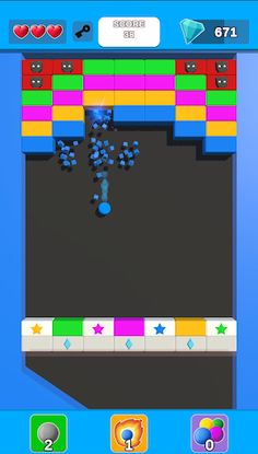 Diamond Brickout 3D - Screenshot 1