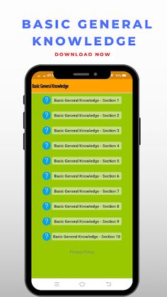 Basic General Knowledge - Screenshot 1