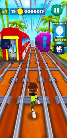 Ben Omnitrix Subway aliens Run - Screenshot 3