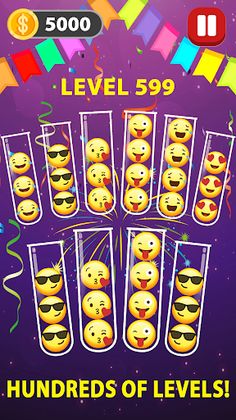 Emoji Sort - Ball Puzzle Games - Screenshot 4