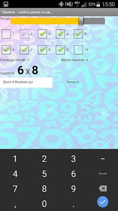 Tabelline - Screenshot 2