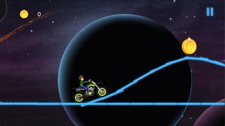 Neon motorbike space racing - Screenshot 1