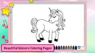 Unicorn Coloring Book & Puzzle - Screenshot 1