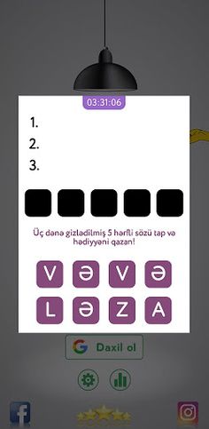 Axtar tap - söz oyunu - Screenshot 3