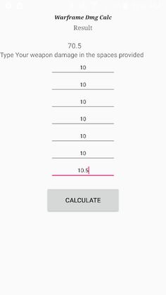 Warframe Calculator - Screenshot 2